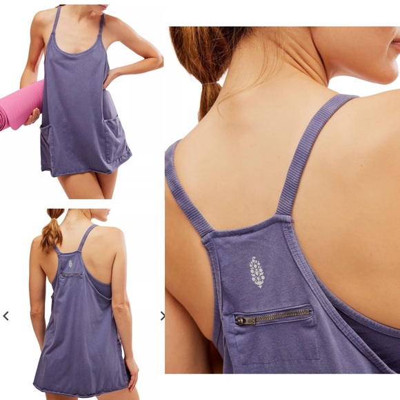 NEW Free People FP Movement Hot Shot Mini Dress - with logo! - Picture 11 of 13